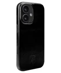 Rosso Elite Apple iPhone 17 Hoesje Leer Back Cover MagSafe Zwart afbeelding