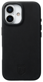 Rosso Elite Apple iPhone 17 Hoesje Leer Back Cover MagSafe Zwart afbeelding