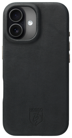 Rosso Elite Apple iPhone 17 Hoesje Leer Back Cover MagSafe Zwart