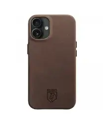 Rosso Elite Apple iPhone 17 Hoesje Leer Back Cover MagSafe Bruin afbeelding