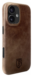 Rosso Elite Apple iPhone 17 Hoesje Leer Back Cover MagSafe Bruin afbeelding