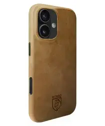 Rosso Elite Apple iPhone 17 Hoesje Leer Back Cover MagSafe Lichtbruin afbeelding