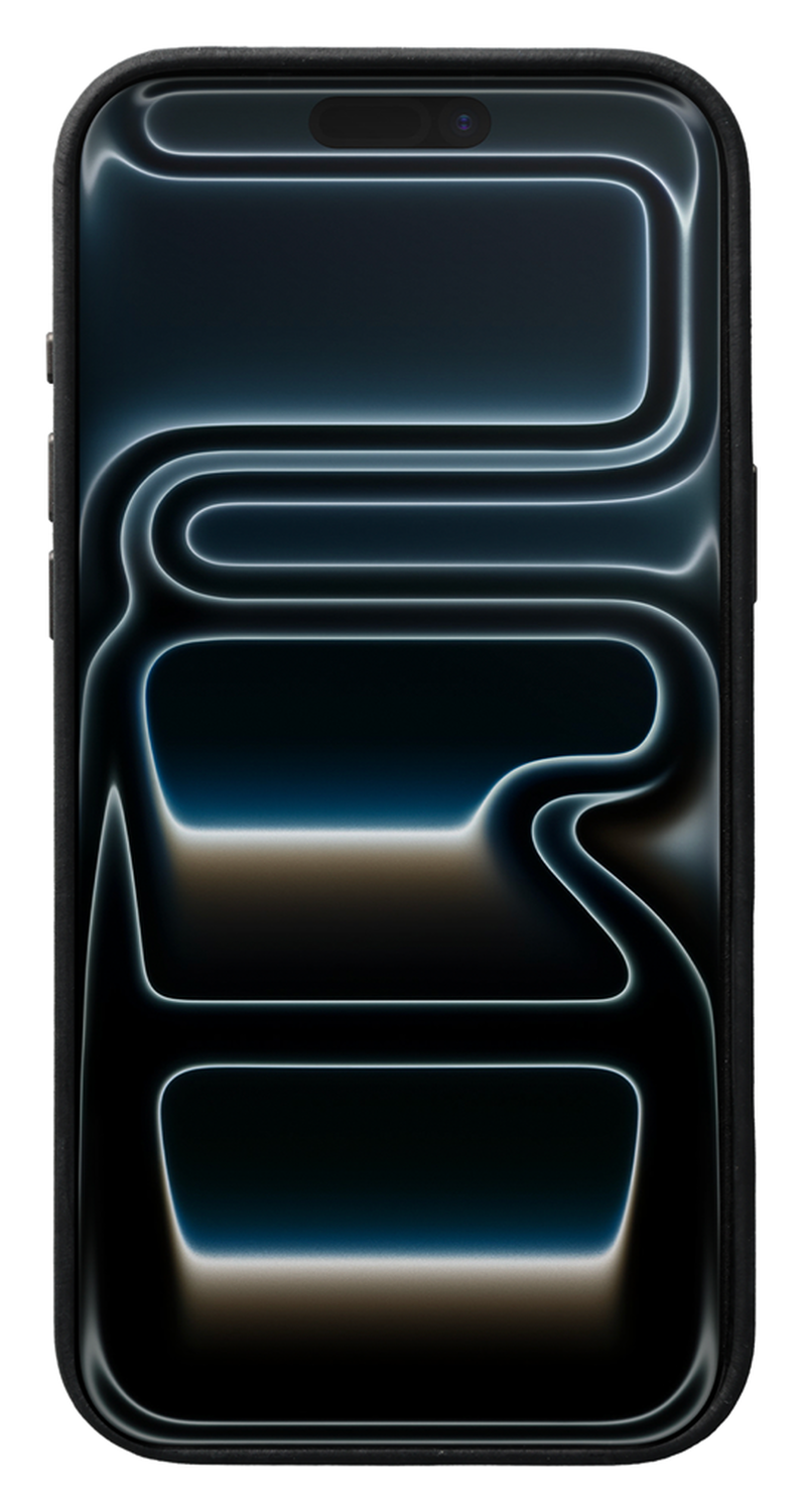 Rosso Elite iPhone 17 Pro Hoesje Leer Back Cover MagSafe Zwart afbeelding 4