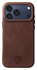 Rosso Elite iPhone 17 Pro Hoesje Leer Back Cover MagSafe Bruin afbeelding 1