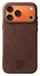Rosso Elite iPhone 17 Pro Hoesje Leer Back Cover MagSafe Bruin afbeelding 5
