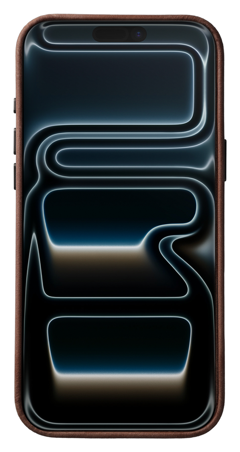 Rosso Elite iPhone 17 Pro Max Hoesje Leer Back Cover MagSafe Bruin afbeelding 4