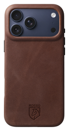 Rosso Elite Apple iPhone 17 Pro Max Hoesje Leer Back Cover MagSafe Bruin afbeelding