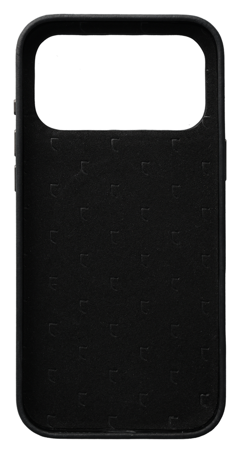 Rosso Elite iPhone Air Hoesje Leer Back Cover MagSafe Zwart afbeelding 3