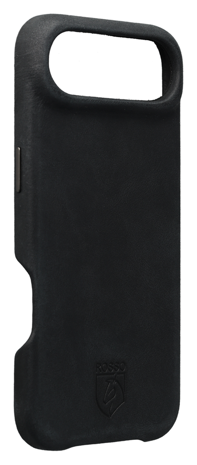 Rosso Elite iPhone Air Hoesje Leer Back Cover MagSafe Zwart afbeelding 4