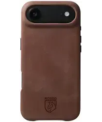 Rosso Elite iPhone Air Hoesje Leer Back Cover MagSafe Bruin afbeelding
