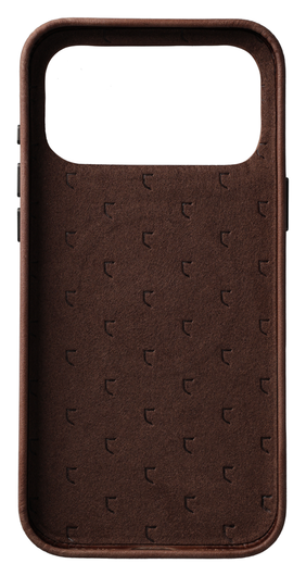 Rosso Elite iPhone Air Hoesje Leer Back Cover MagSafe Bruin afbeelding 3