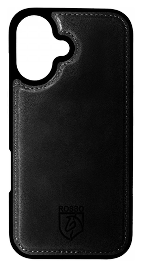 Rosso Elite Apple iPhone 17 Hoesje met MagSafe Book Case Echt Leer Zwart afbeelding 7