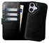 Rosso Elite Apple iPhone 17 Hoesje met MagSafe Book Case Echt Leer Zwart
