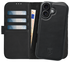 Rosso Elite Apple iPhone 17 Hoesje met MagSafe Book Case Echt Leer Zwart
