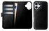 Rosso Elite Apple iPhone 17 Hoesje met MagSafe Book Case Echt Leer Zwart afbeelding 6