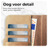 Rosso Elite Apple iPhone 17 Hoesje met MagSafe Book Case Echt Leer Licht Bruin afbeelding 5