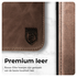 Rosso Elite iPhone 17 Pro Hoesje met MagSafe Book Case Echt Leer Bruin afbeelding 4