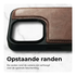 Rosso Elite iPhone 17 Pro Max Hoesje met MagSafe Book Case Echt Leer Bruin afbeelding 6
