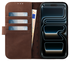 Rosso Elite iPhone 17 Pro Max Hoesje met MagSafe Book Case Echt Leer Bruin afbeelding 2