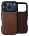Rosso Elite iPhone 17 Pro Max Hoesje met MagSafe Book Case Echt Leer Bruin afbeelding 4