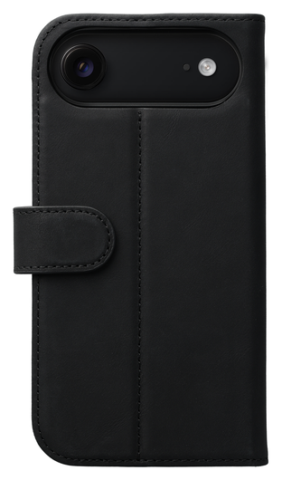 Rosso Elite iPhone Air Hoesje met MagSafe Book Case Echt Leer Zwart afbeelding 5