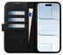 Rosso Elite iPhone Air Hoesje met MagSafe Book Case Echt Leer Zwart afbeelding 2