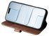 Rosso Elite iPhone Air Hoesje met MagSafe Book Case Echt Leer Bruin afbeelding 6
