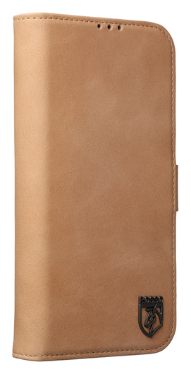Rosso Elite iPhone Air Hoesje met MagSafe Book Case Echt Leer Lichtbruin afbeelding 8