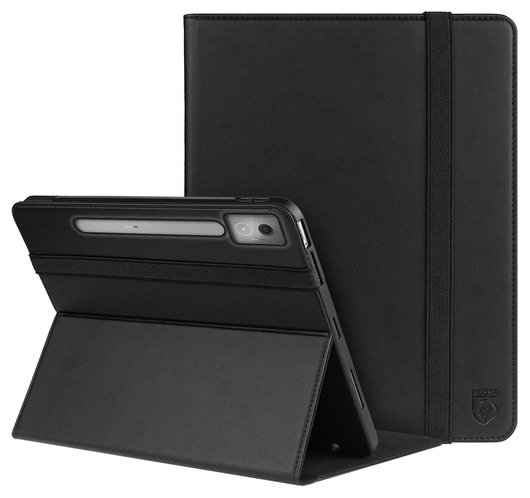 Rosso Element Lenovo Idea Tab Pro 12.7 Hoes Book Case Zwart afbeelding 1