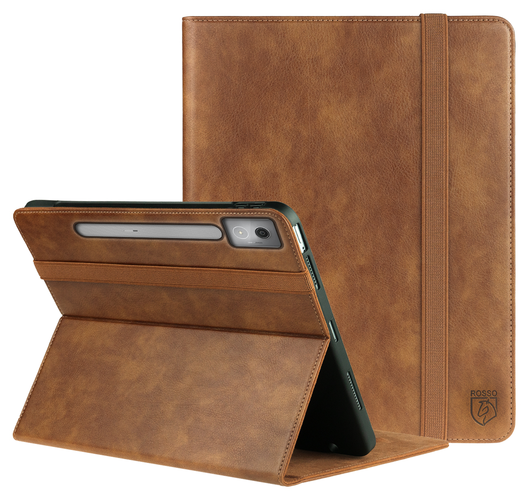 Rosso Element Lenovo Idea Tab Pro 12.7 Hoes Book Case Bruin afbeelding 1