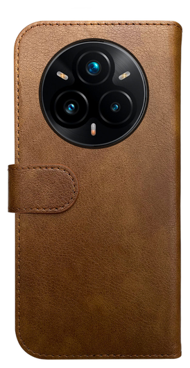 Rosso Element Realme 14 Pro Hoesje Book Case Wallet Bruin afbeelding 2