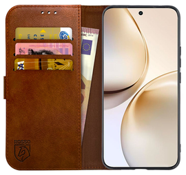 Rosso Element Realme 14 Pro Hoesje Book Case Wallet Bruin