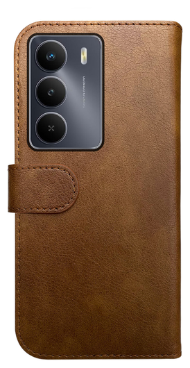 Rosso Element Realme 14X Hoesje Book Case Wallet Bruin afbeelding 2