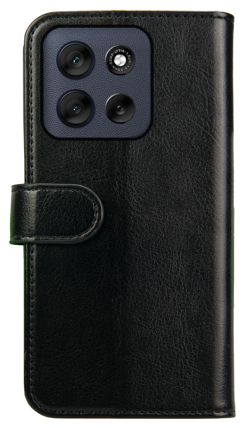 Rosso Element Motorola Moto G56 Hoesje Book Case Wallet Zwart afbeelding 2