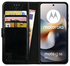 Rosso Element Motorola Moto G56 Hoesje Book Case Wallet Zwart