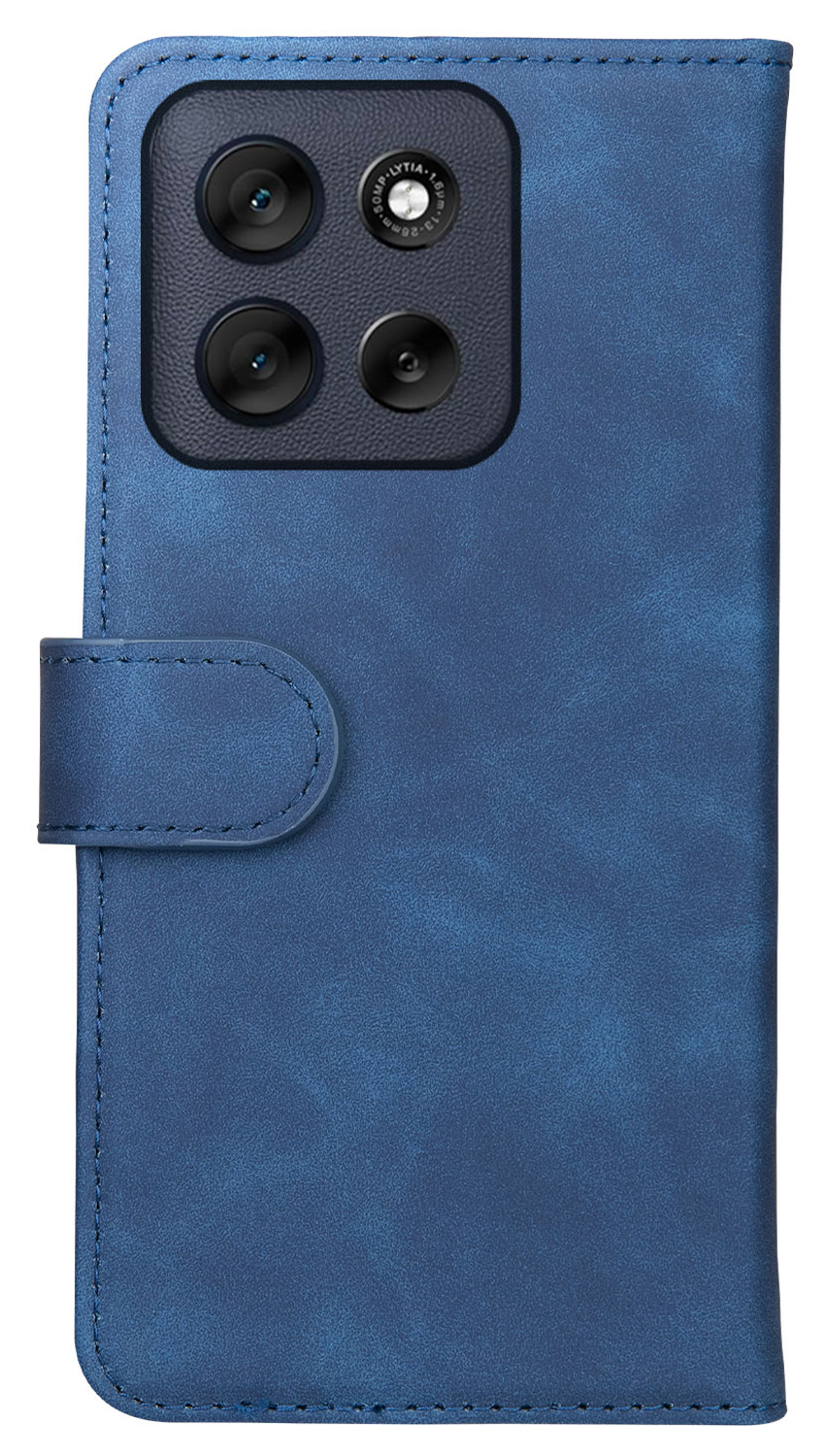 Rosso Element Motorola Moto G56 Hoesje Book Case Wallet Blauw afbeelding 2