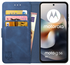 Rosso Element Motorola Moto G56 Hoesje Book Case Wallet Blauw