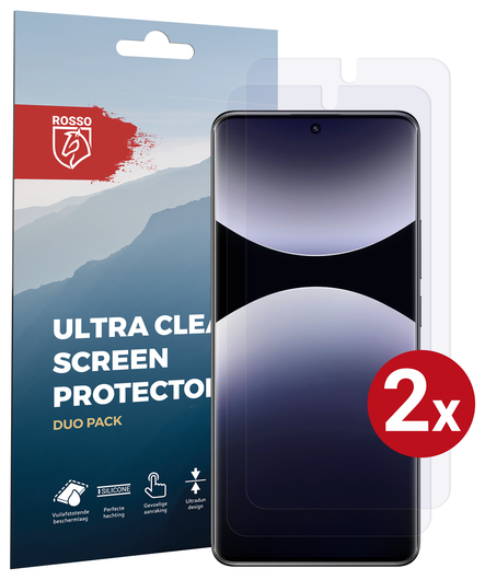 Rosso Xiaomi Redmi Note 14S Screen Protector Case Friendly Folie Duo Pack afbeelding 1