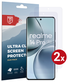 Rosso Realme 14 Pro Screen Protector Case Friendly Folie Duo Pack