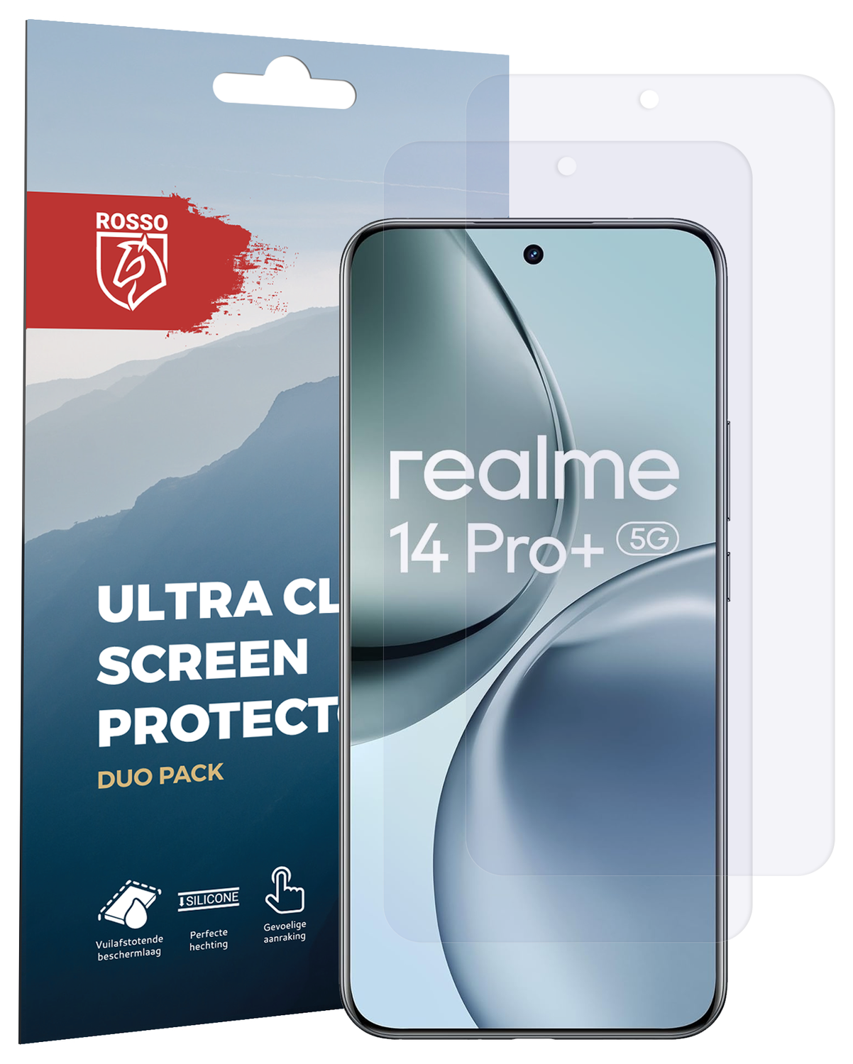Rosso Realme 14 Pro Plus Screen Protector Case Friendly Folie Duo Pack afbeelding 8