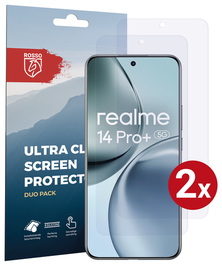 Rosso Realme 14 Pro Plus Screen Protector Case Friendly Folie Duo Pack afbeelding 1