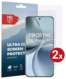 Rosso Realme 14 Pro Plus Screen Protector Case Friendly Folie Duo Pack