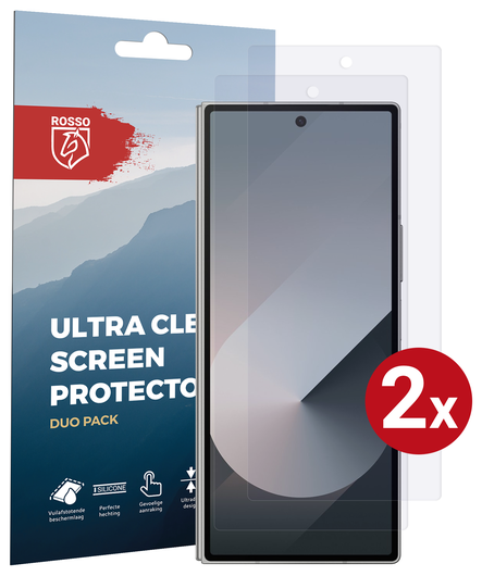 Rosso Samsung Galaxy Z Fold 7 Screen Protector Case Friendly Folie Duo Pack afbeelding 1