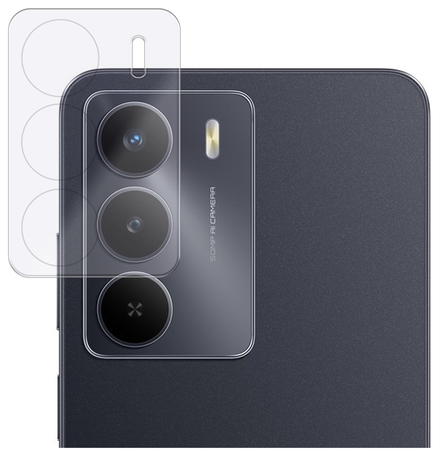 Rosso Realme 14X Camera Lens Protector Transparant afbeelding 1