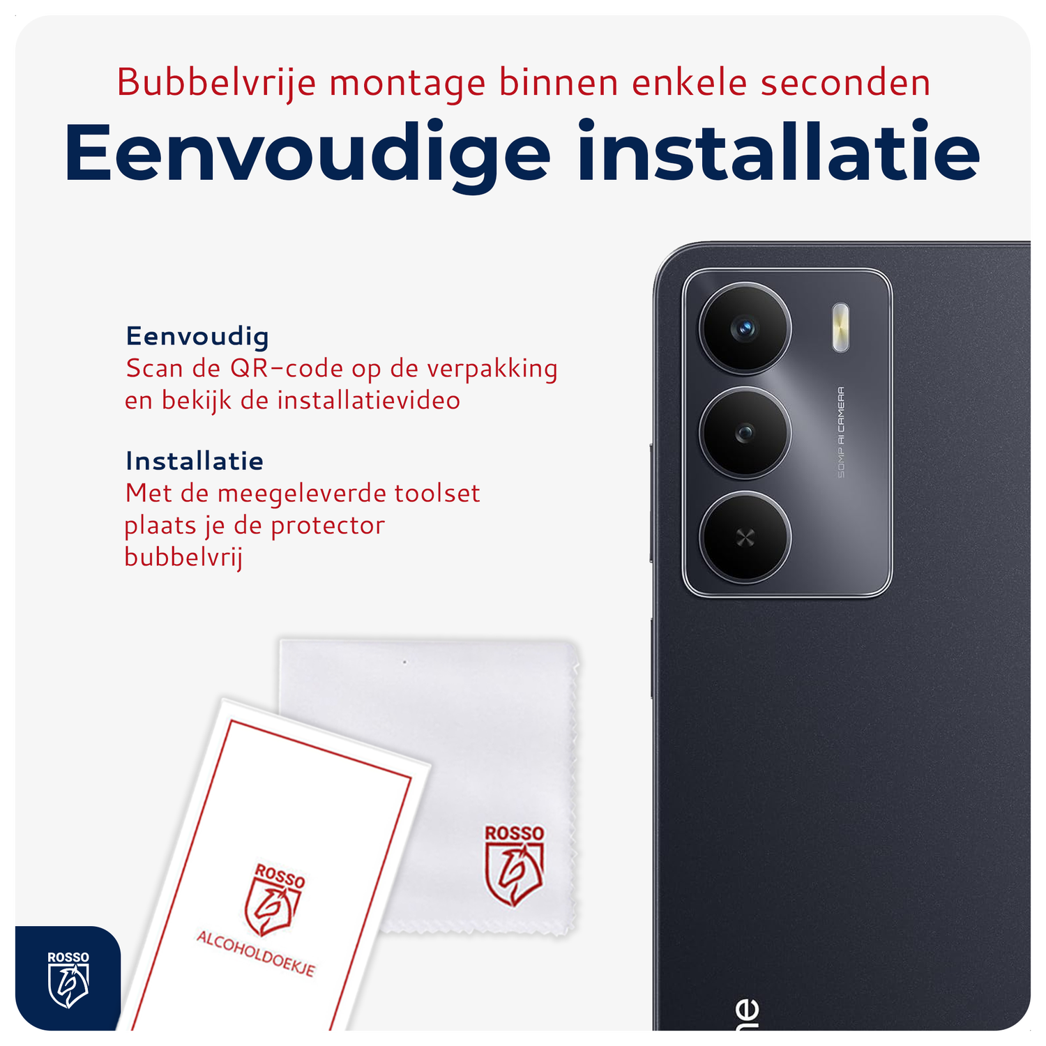 Rosso Realme 14X Camera Lens Protector Transparant afbeelding 7