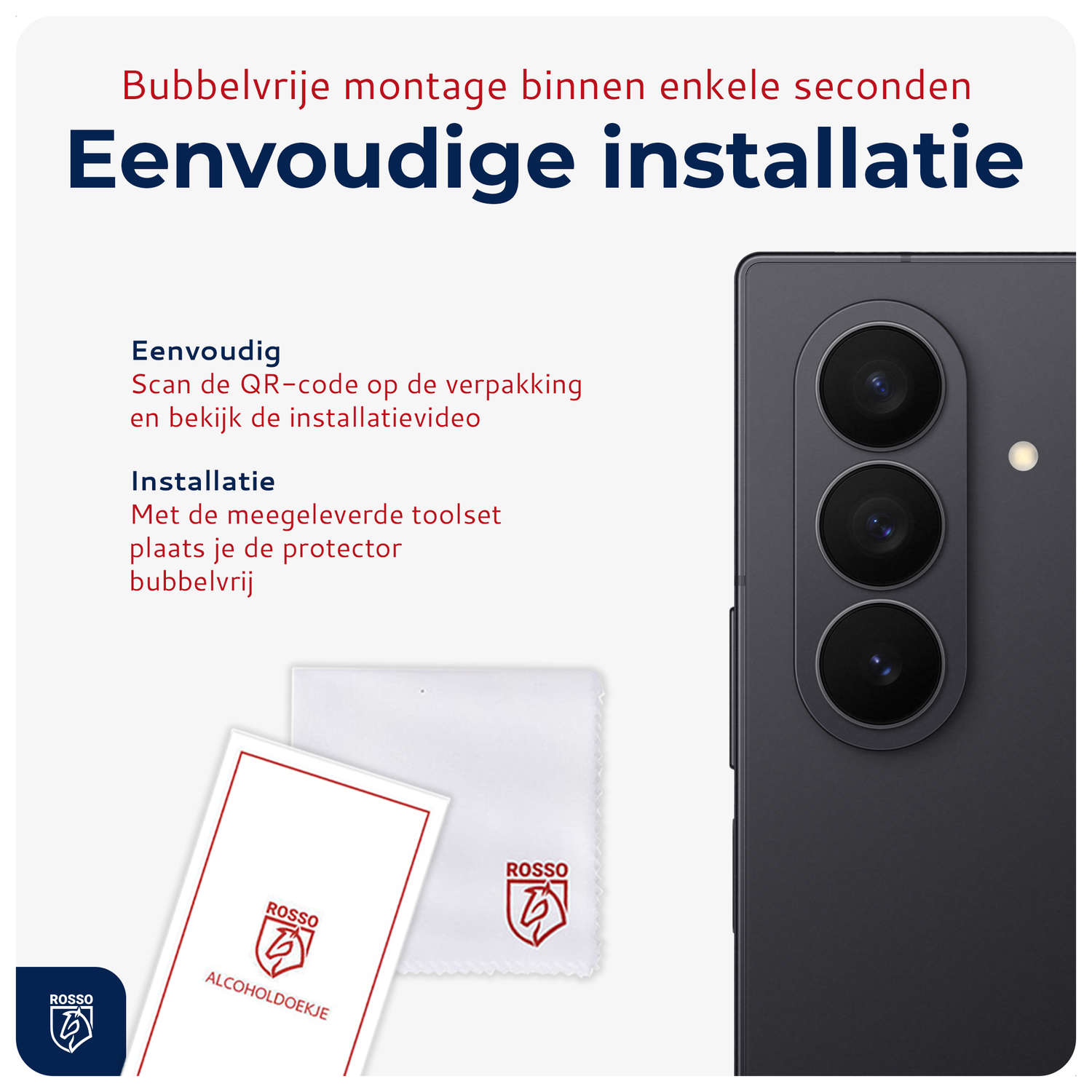 Rosso Samsung Galaxy Z Fold 7 Camera Lens Protector Transparant afbeelding 6