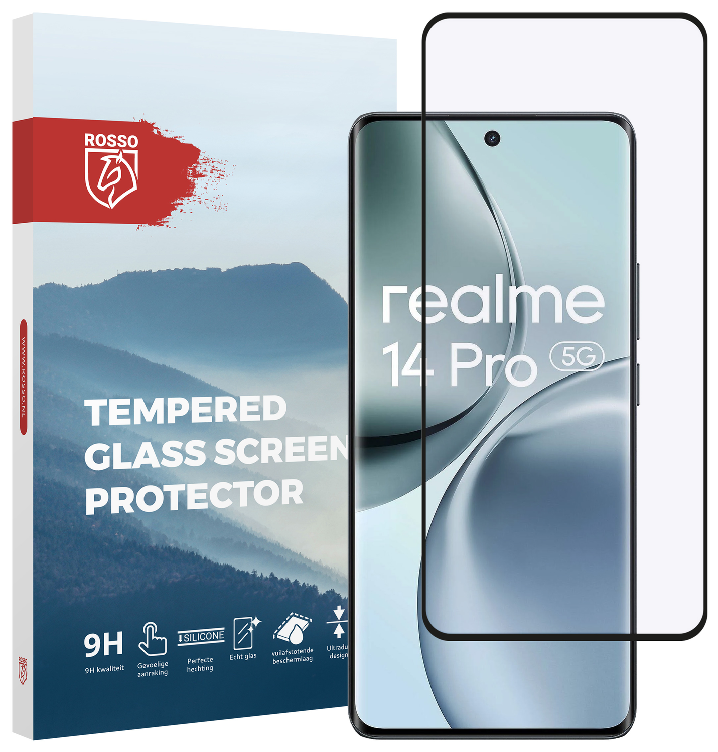 Rosso Realme 14 Pro 9H Tempered Glass Screen Protector afbeelding 1