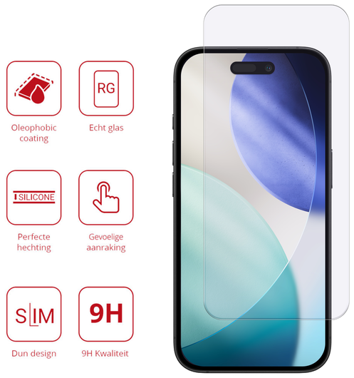 Rosso Apple iPhone 17 / 17 Pro 9H Tempered Glass Screen Protector afbeelding 2