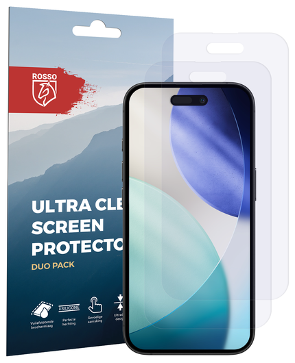 Rosso Apple iPhone 17 / 17 Pro Screen Protector Case Friendly Folie Duo Pack afbeelding 8