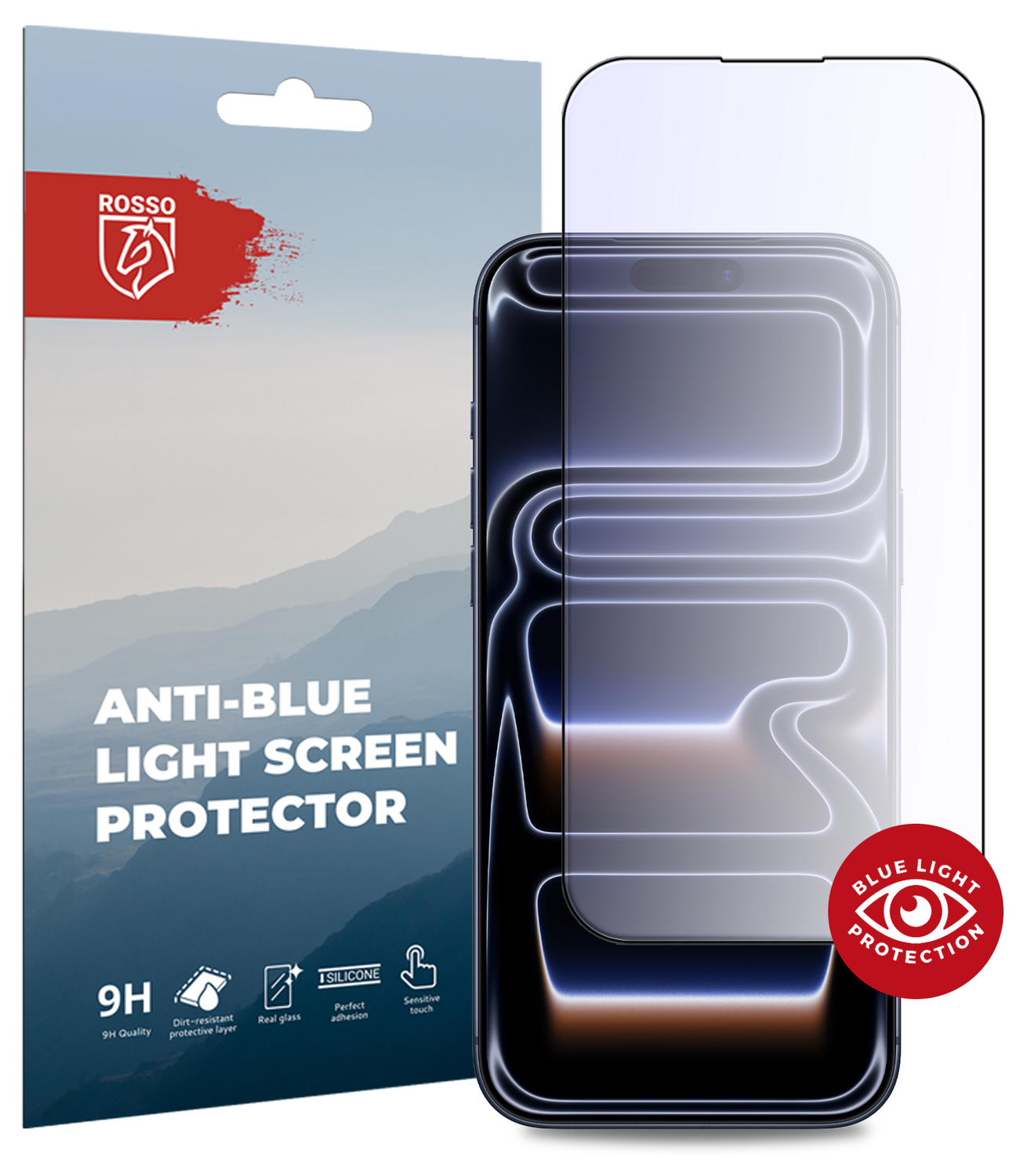 Rosso iPhone 17 / 17 Pro Tempered Glass Screen Protector Anti-Blue Light afbeelding 1